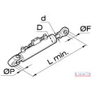 Munkahenger hidraulikus, 3. pont  80x550