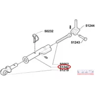   CNH Alsó függesztőkar oldalstabilizátor menetes hüvely M27x3 (87387442)