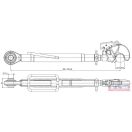 Feszítő lakat 3.pont kpl.  50x595-835 Horgos