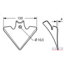 Kapalap lúdtalp rugósk. 150 mm Bianchi