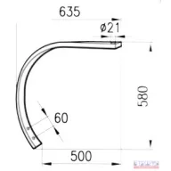Kombinátor Grubber rugólap  55x25 Bianchi