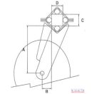 Tárcsa támasz hátsó 100x100