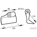 Szárzúzó kalapács 120x40xDN-16,5, R110