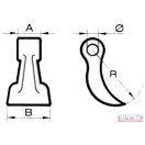 Szárzúzó kalapács 160x70xDN-22,5