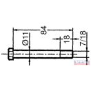 Szárzúzó kalapács felfogató csavar+anya (7/16"x 84 RM 10.9)