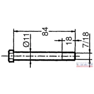   Szárzúzó kalapács felfogató csavar+anya (7/16"x 84 RM 10.9)