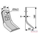 Szárzúzó Y-kés 60x 8x140xDN-16,5
