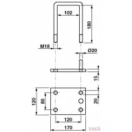 Kengyel 102x180 DN18
