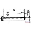 Szárzúzó kalapács felfogató csavar+anya (7/16"x 62 RM 10.9)