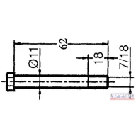   Szárzúzó kalapács felfogató csavar+anya (7/16"x 62 RM 10.9)