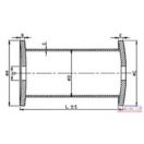 Tárcsa távtartó 125x221x26
