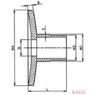 Tárcsa távtartó fél 145x82x31