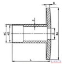 Tárcsa távtartó fél 135x94x31