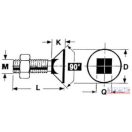 Ekecsavar 12x 40 négylaptövű nagyfejű