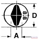 Ekecsavar 12x 35 kétmakkos 8.8