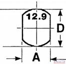 Ekecsavar 12x 40 kúpos 12.9