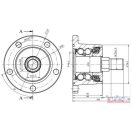 Tárcsacsapágy tartó 5x 98