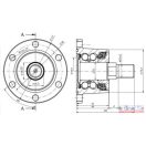 Tárcsacsapágy tartó 6x 98