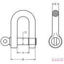 Emelő kengyel  M  8 menetes