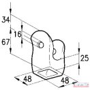 Pótkocsi oldalsó villa DN-16