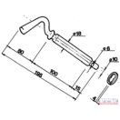 Pótkocsi csapszeg DN18x100 (2 bordás)
