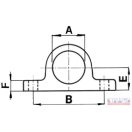 Pótkocsi hidraulikus billentő munkahenger tartó DN-35