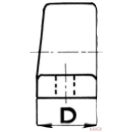 Pótkocsi hidraulikus billentő munkahenger tartó DN-40