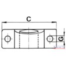 Pótkocsi hidraulikus billentő munkahenger tartó DN-45