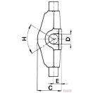 Pótkocsi hidraulikus billentő munkahenger tartó gondola DN- 95