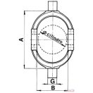 Pótkocsi hidraulikus billentő munkahenger tartó gondola DN-150
