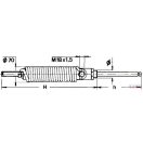 Tolózár hidraulikus munkahenger 5" rugós visszatérítéssel