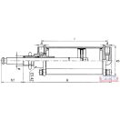 Tolózár pneumatikus munkahenger 5"