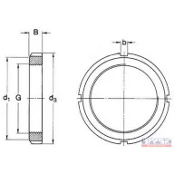 Csapágyanya KM-11 (M55x2)