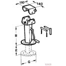 Támasztóláb  70x330, teherbírás: 4000 kg