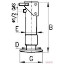 Támasztóláb  85x445, teherbírás: 5670-8500 kg