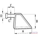 Pótkocsi zsanér DN-24