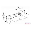 Vonórúdfej hegeszthető DN-40, 55x65