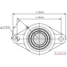 Csapágyház + csapágy UCFL-212 (FYTB-512+YAR-212)