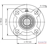 Csapágyház + csapágy UCFC-204 (FYC-504+YAR-204)