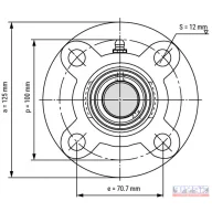 Csapágyház + csapágy UCFC-206 (FYC-506+YAR-206)