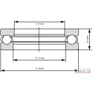 51101 (12x26x9) PTN csapágy