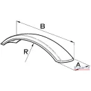 Sárvédő lemez műanyag  225x810mm