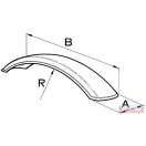 Sárvédő lemez műanyag  355x1085mm