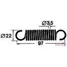 Húzórugó 22x97x3,5