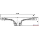 Kormánykerék DN-380 reteszes (06340504)