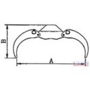 Rönkfogó kar hidraulikus 1500kg, 1200mm