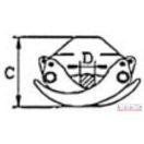 Rönkfogó kar hidraulikus 3000kg, 1500mm