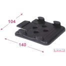 Kerékék tartó  90x225x100 műanyag