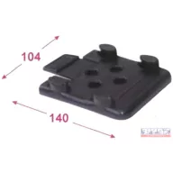 Kerékék tartó  90x225x100 műanyag