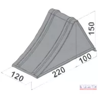 Kerékék 120x320x150 fém